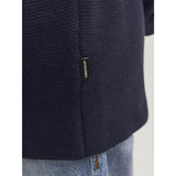 Jack & Jones Junior Night Sky Jprblamilano Stitch Knit Half Zip Jnr