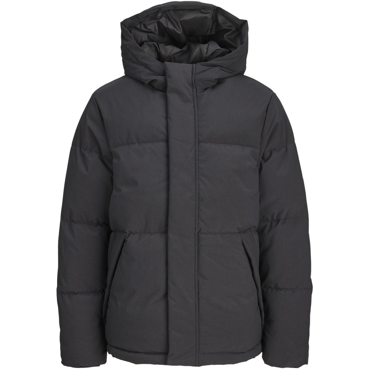 Jack & Jones Junior Black Jjesoho Puffer Hood Aw26 Jnr