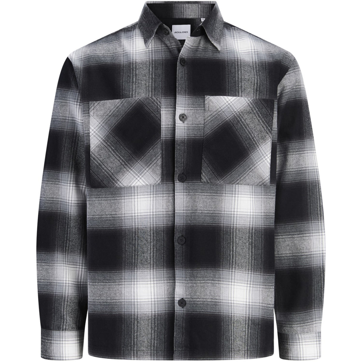 Jack & Jones Junior Asphalt Checks Jjejackson Overshirt Ls Jnr