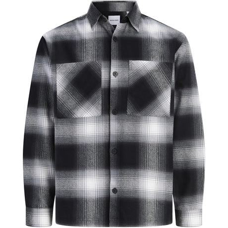 Jack & Jones Junior Asphalt Checks Jjejackson Overshirt Ls Jnr