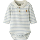 Lil'Atelier Coconut Milk Dusty Blue Nbmhaldur Ls Slim Body Lil