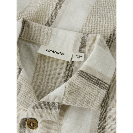Lil'Atelier Coconut Milk Nbmfibert Ss Loose Shirt Lil