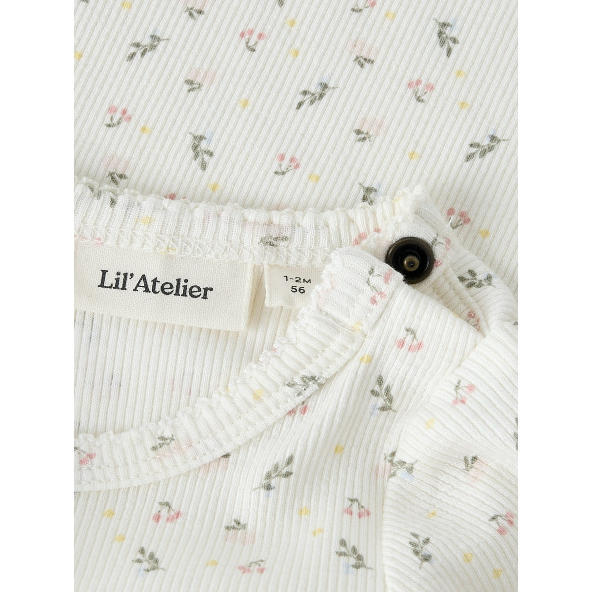 Lil'Atelier Coconut Milk Small Flower Nbfgago Ls Slim Body Lil Noos