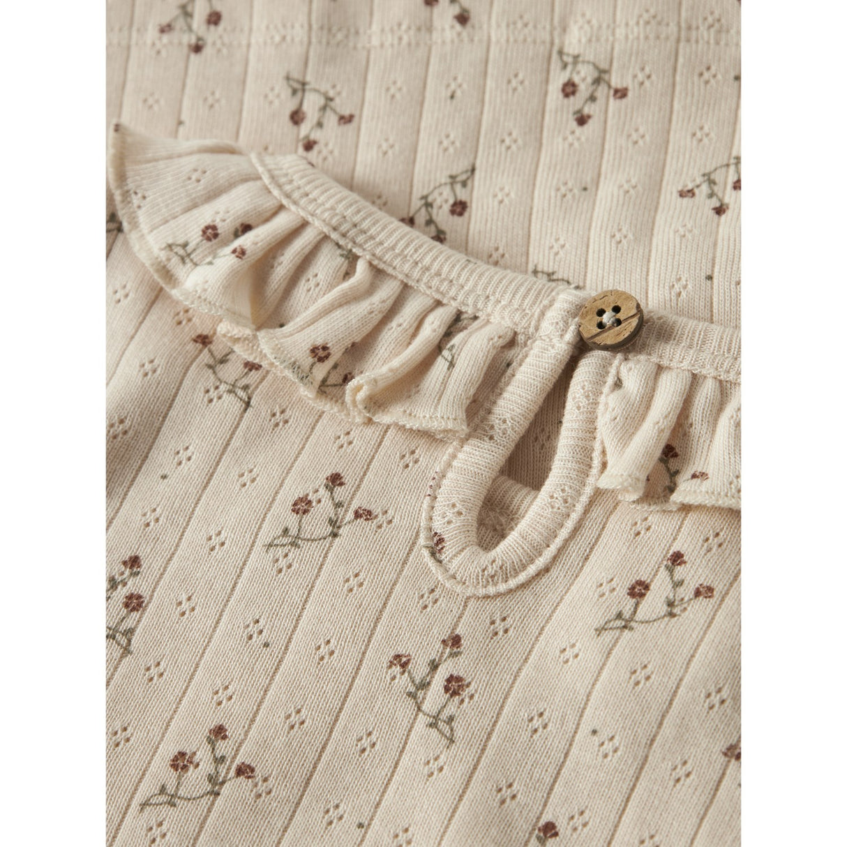 Lil'Atelier Novelle Peach Flower Nmfrachello Ria Ls Slim Top Lil