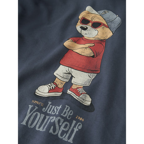 Name It Vintage Indigo Nkmdobs Ls Nreg Sweat Wh Unb Box