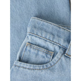 Name It Medium Blue Denim Balloons Nmfrose Wide Emb Jeans 4999-Za