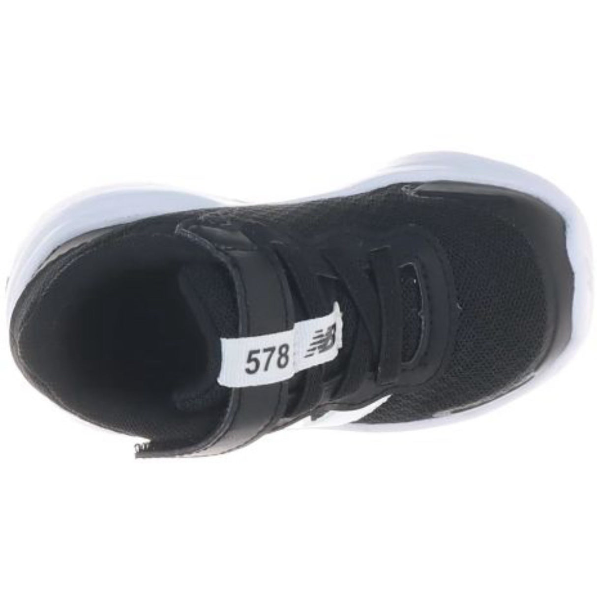 New Balance Black New Balance FreshFoam 578 Kids Bungee Lace With Top Strap