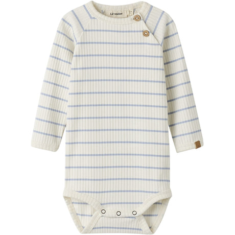 Lil'Atelier Coconut Milk Zen Blue Nbmkail Ls Slim Body Lil Noos