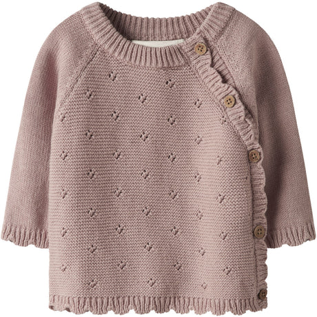 Lil'Atelier Misty Rose Nbflaguna Ls Wrap Knit Lil Noos