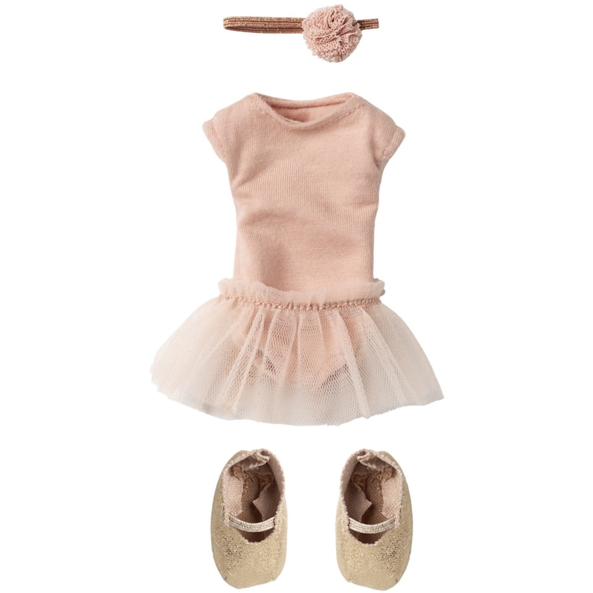 Maileg Balletdragt And Tylskørt Rosa, Størrelse 2