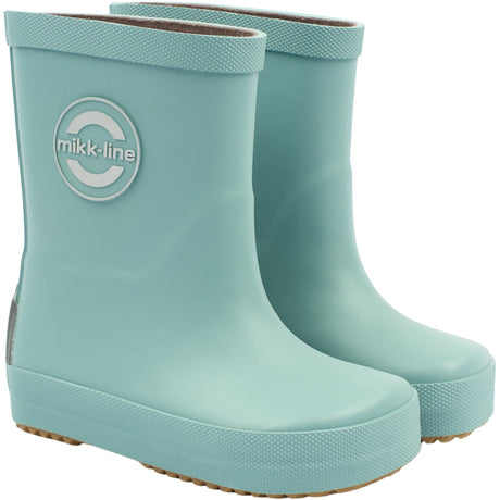 Mikk-Line Stone Blue Wellies Solid - Barefoot