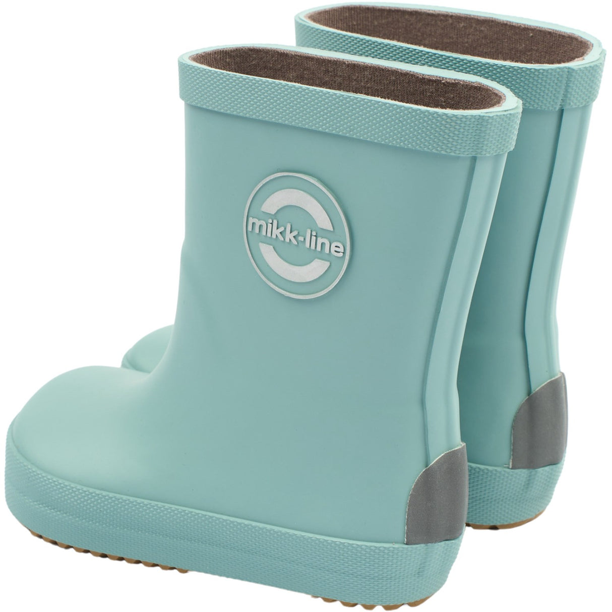 Mikk-Line Stone Blue Wellies Solid - Barefoot
