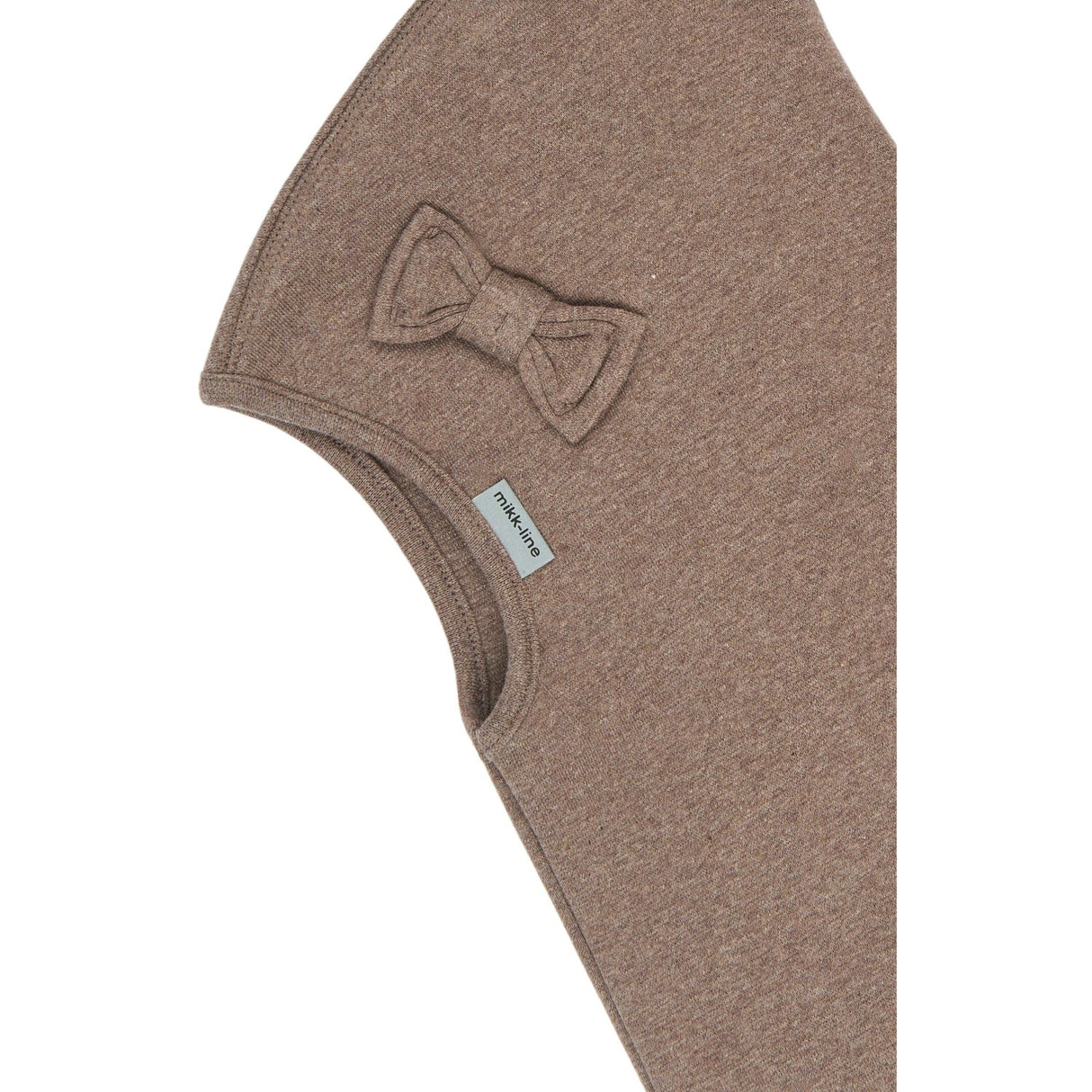 Mikk-Line Melange Denver Cotton Balaclava With Bow - Single