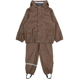 Mikk-Line Chocolate Chip Pu Rain Set W. Susp.