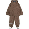 Mikk-Line Chocolate Chip Pu Rain Set W. Susp.