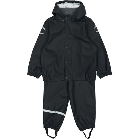 Mikk-Line Dark Navy Pu Rain Set W. Susp.