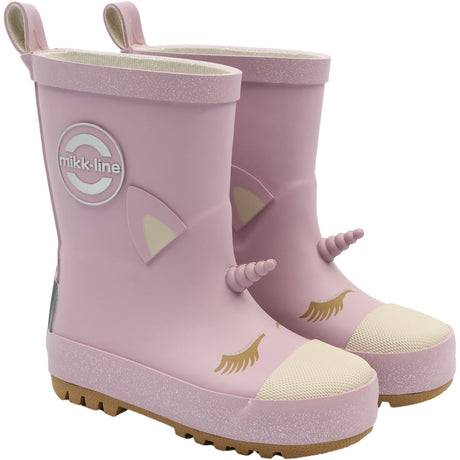 Mikk-Line Mauve Shadows Wellies 3D Unicorn