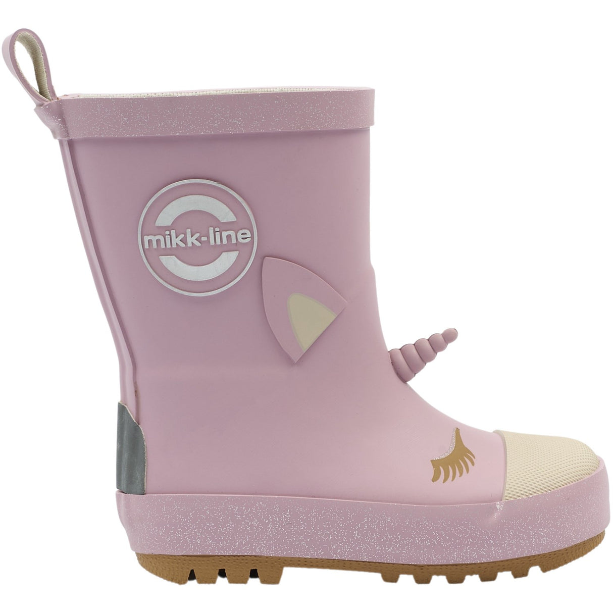 Mikk-Line Mauve Shadows Wellies 3D Unicorn