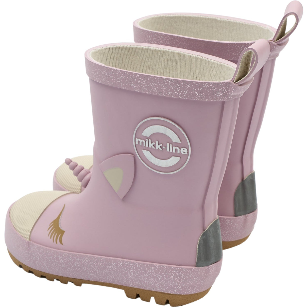 Mikk-Line Mauve Shadows Wellies 3D Unicorn