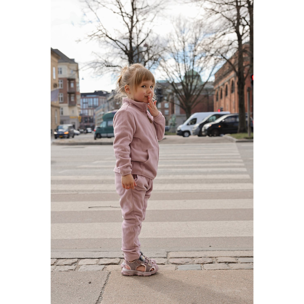 Mikk-Line Mauve Shadows Sandal With Mesh