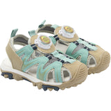 Mikk-Line Stone Blue Sandal With Mesh