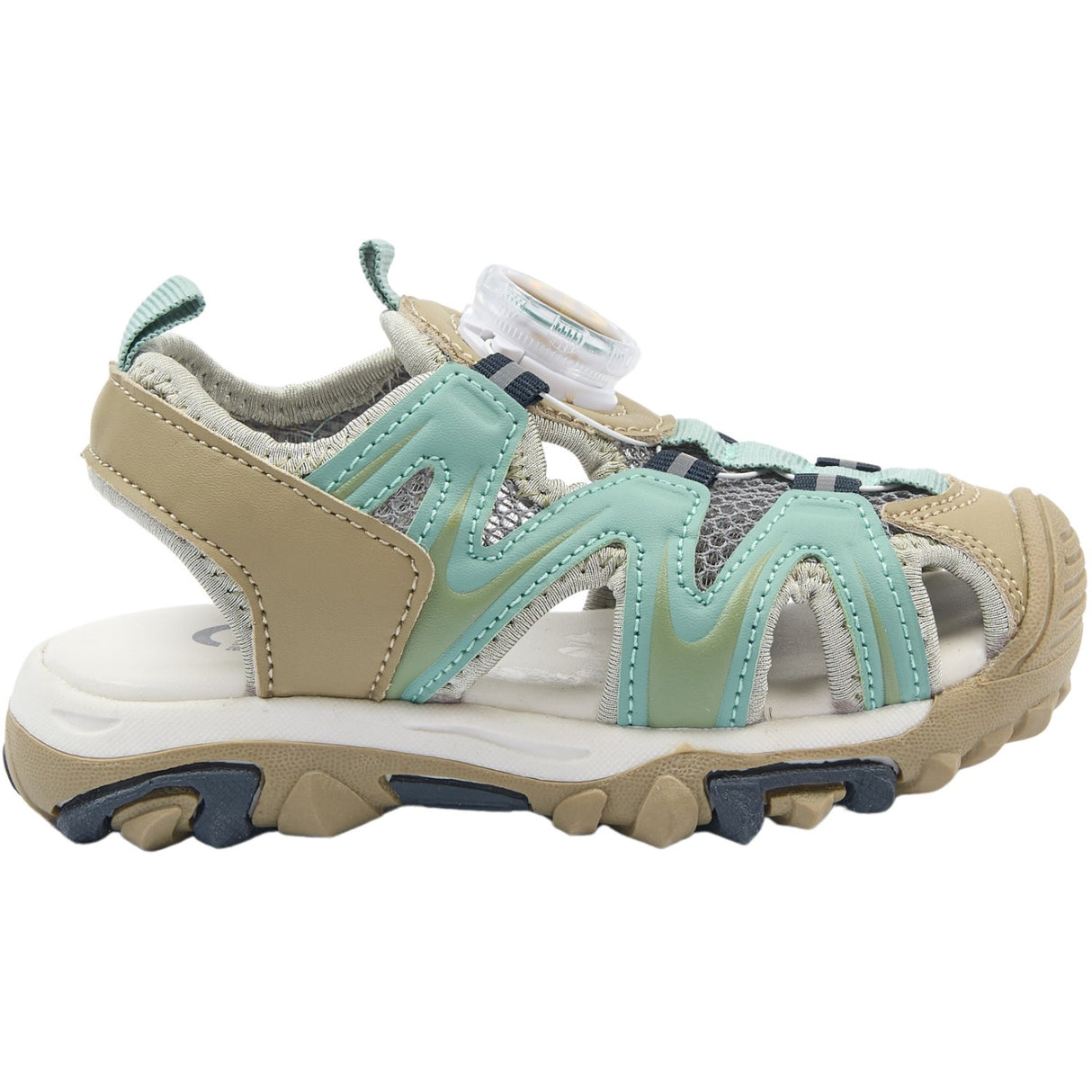 Mikk-Line Stone Blue Sandal With Mesh