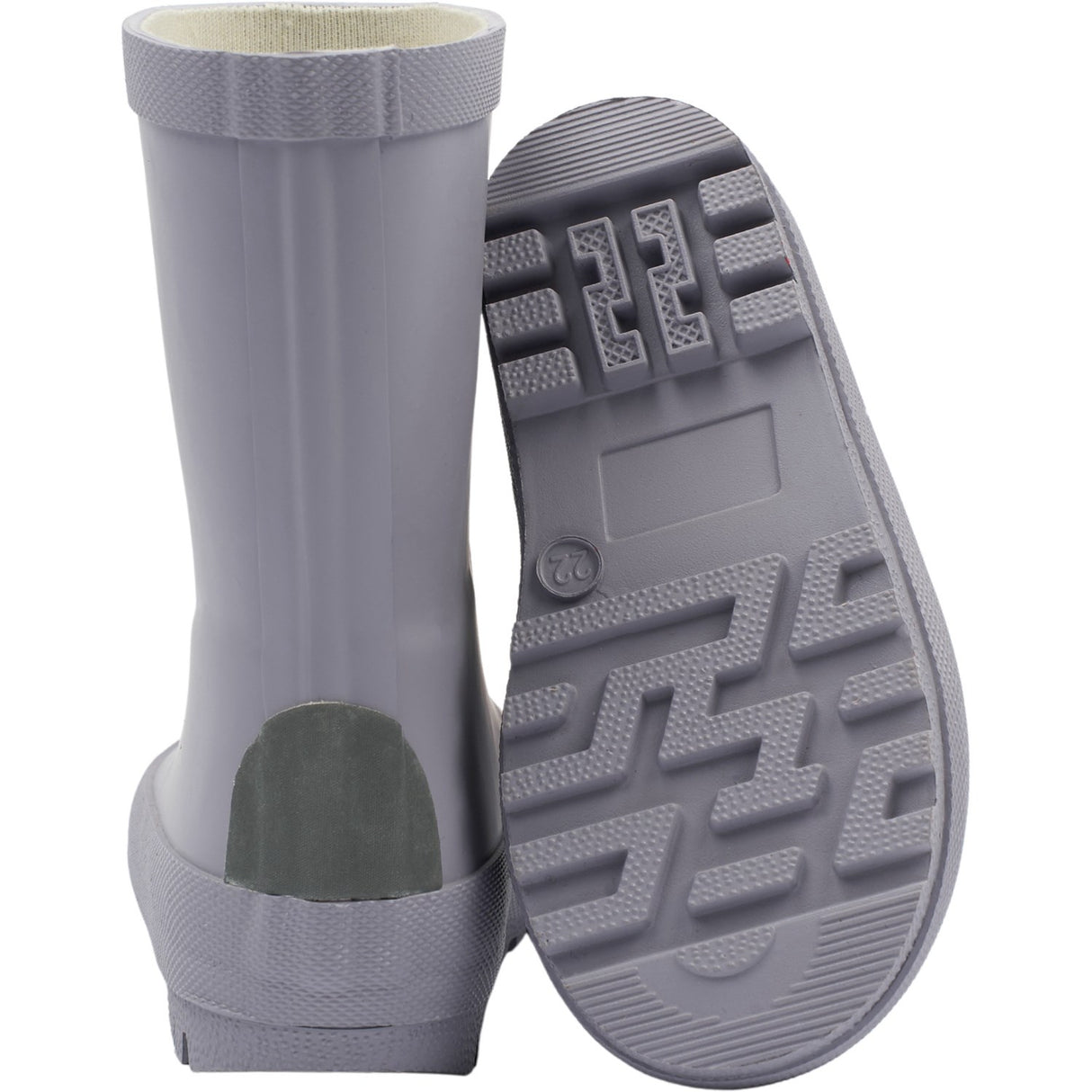 Mikk-Line Lavender Gray Wellies Solid