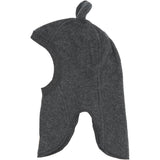 Mikk-Line Anthracite Melange Cotton Fleece Fullface With Ears