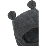 Mikk-Line Anthracite Melange Cotton Fleece Fullface With Ears