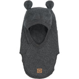 Mikk-Line Anthracite Melange Cotton Fleece Fullface With Ears