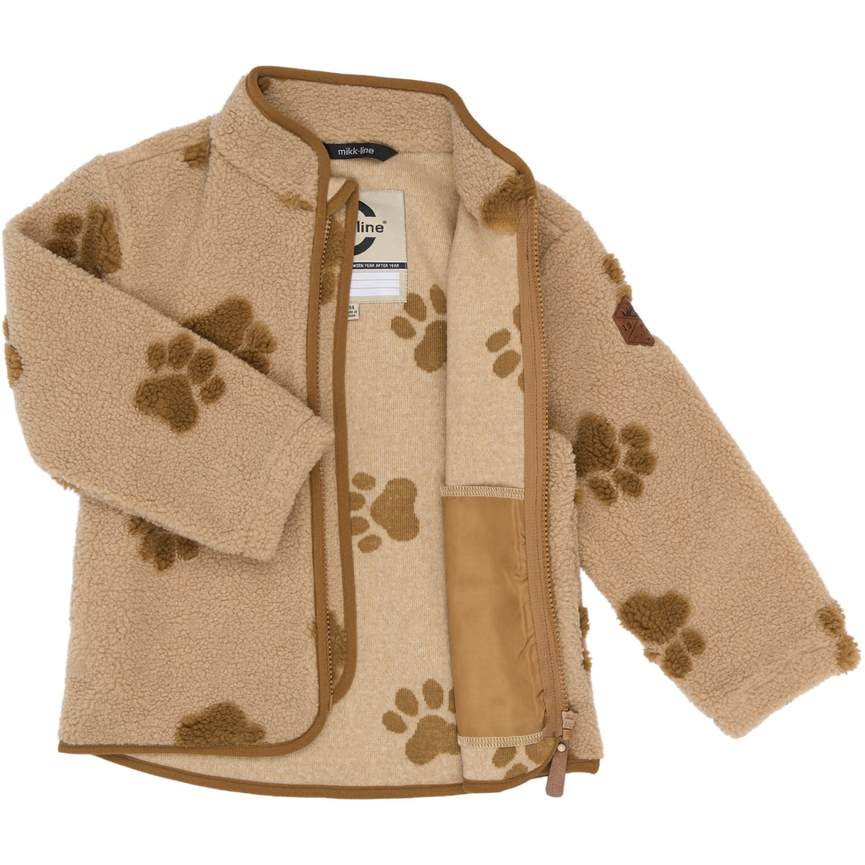Mikk-Line Paw AOP Teddy Jacket 3D