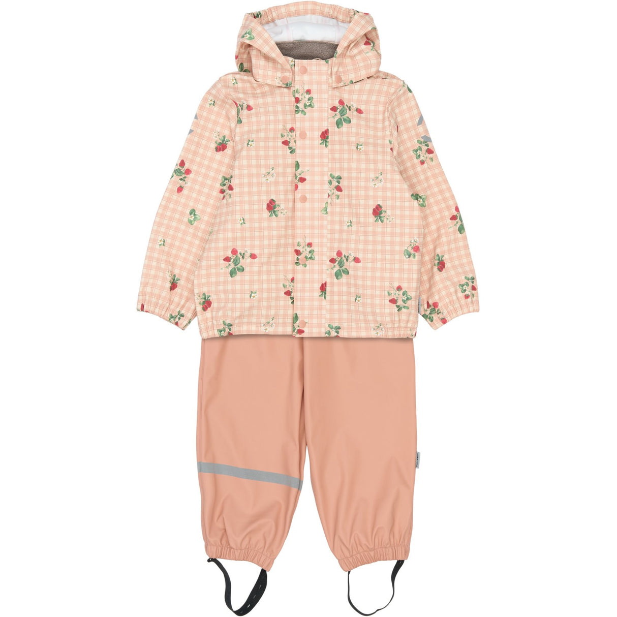 Mikk-Line Strawberry AOP Pu Rain Set AOP