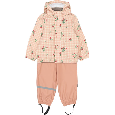 Mikk-Line Strawberry AOP Pu Rain Set AOP