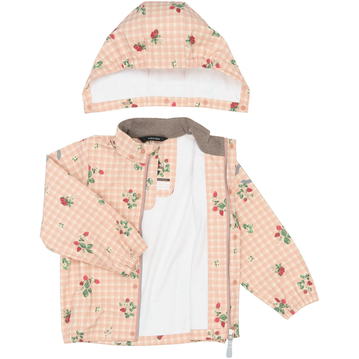 Mikk-Line Strawberry AOP Pu Rain Set AOP