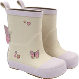 Mikk-Line Oyster Gray Wellies Butterfly Barefoot