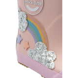 Mikk-Line Adobe Rose Wellies Rainbow Patch Barefoot