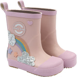Mikk-Line Adobe Rose Wellies Rainbow Patch Barefoot