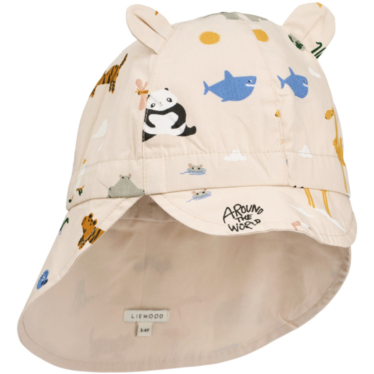 LIEWOOD Around The World / Sandy Gorm Reversible Sun Hat With Ears