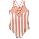 LIEWOOD Coral Blush / Creme De La Creme Stripe Suna Stripe Swimsuit