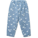 LIEWOOD Sweethearts / Light Blue Denim Borris Printed Denim Pants