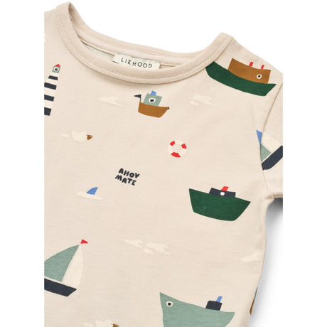 LIEWOOD Sailing / Sandy Apia Printed Shortsleeve T-Shirt