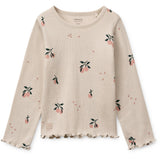 LIEWOOD Peach / Sea Shell Nieve Printed Longsleeve Rib T-Shirt