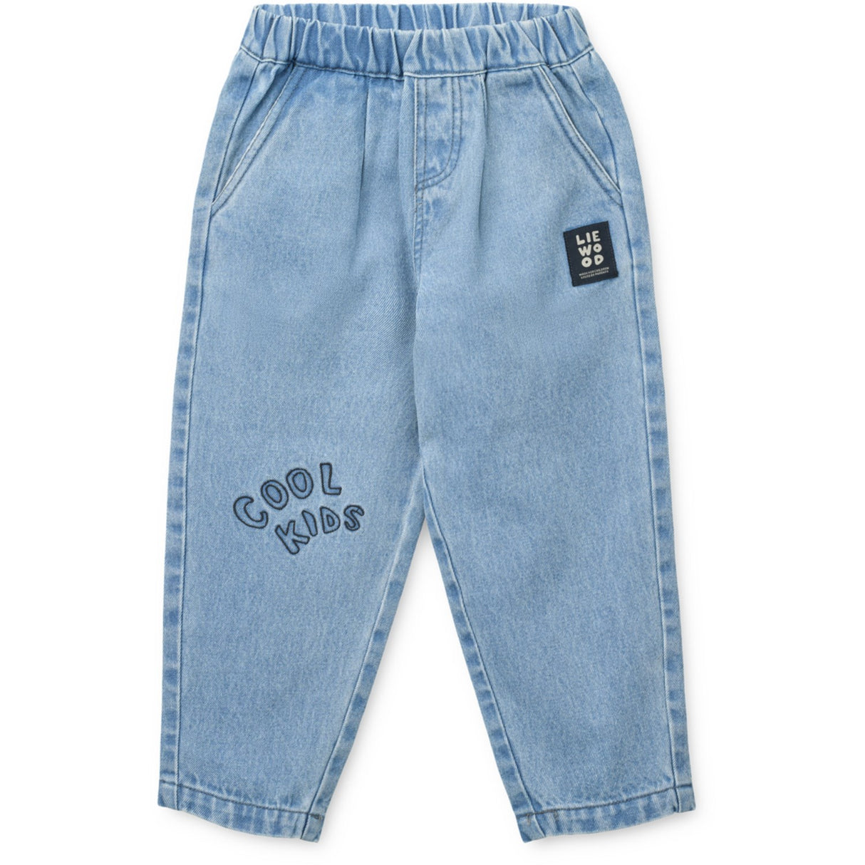 LIEWOOD Cool Kids / Light Blue Denim Borris Placement Denim Pants