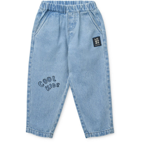 LIEWOOD Cool Kids / Light Blue Denim Borris Placement Denim Pants