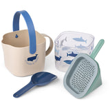 LIEWOOD Shark / Dove Blue Roald Sand Set