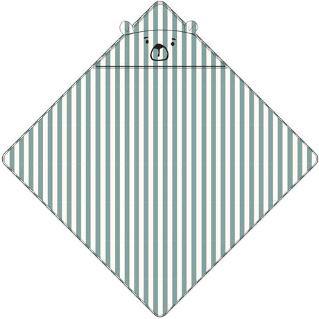 LIEWOOD Peppermint / Creme De La Creme Albert Hooded Towel