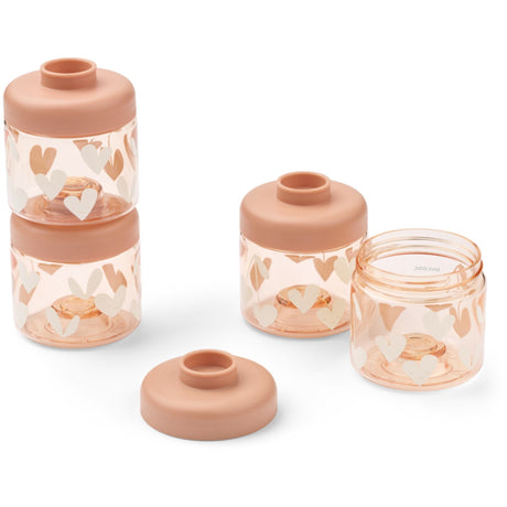 LIEWOOD Sweethearts / Pale Tuscany Dominique Food Tritan Boxes 100 Ml 4-Pack