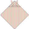 LIEWOOD Coral Blush / Creme De La Creme Stripe Albert Hooded Towel