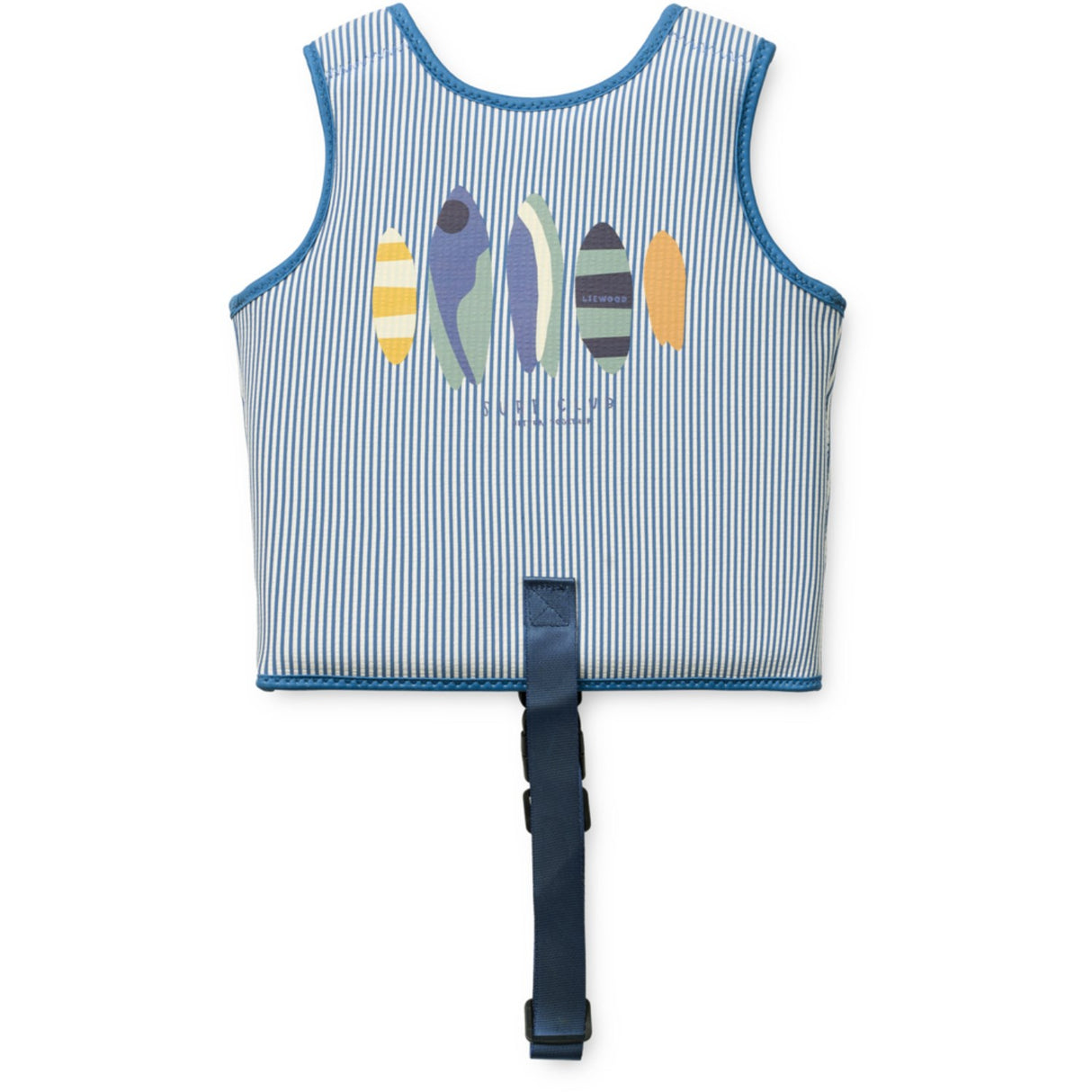 LIEWOOD Y/D Stripe Riverside / Creme De La Creme Dove Seersucker Swim Vest