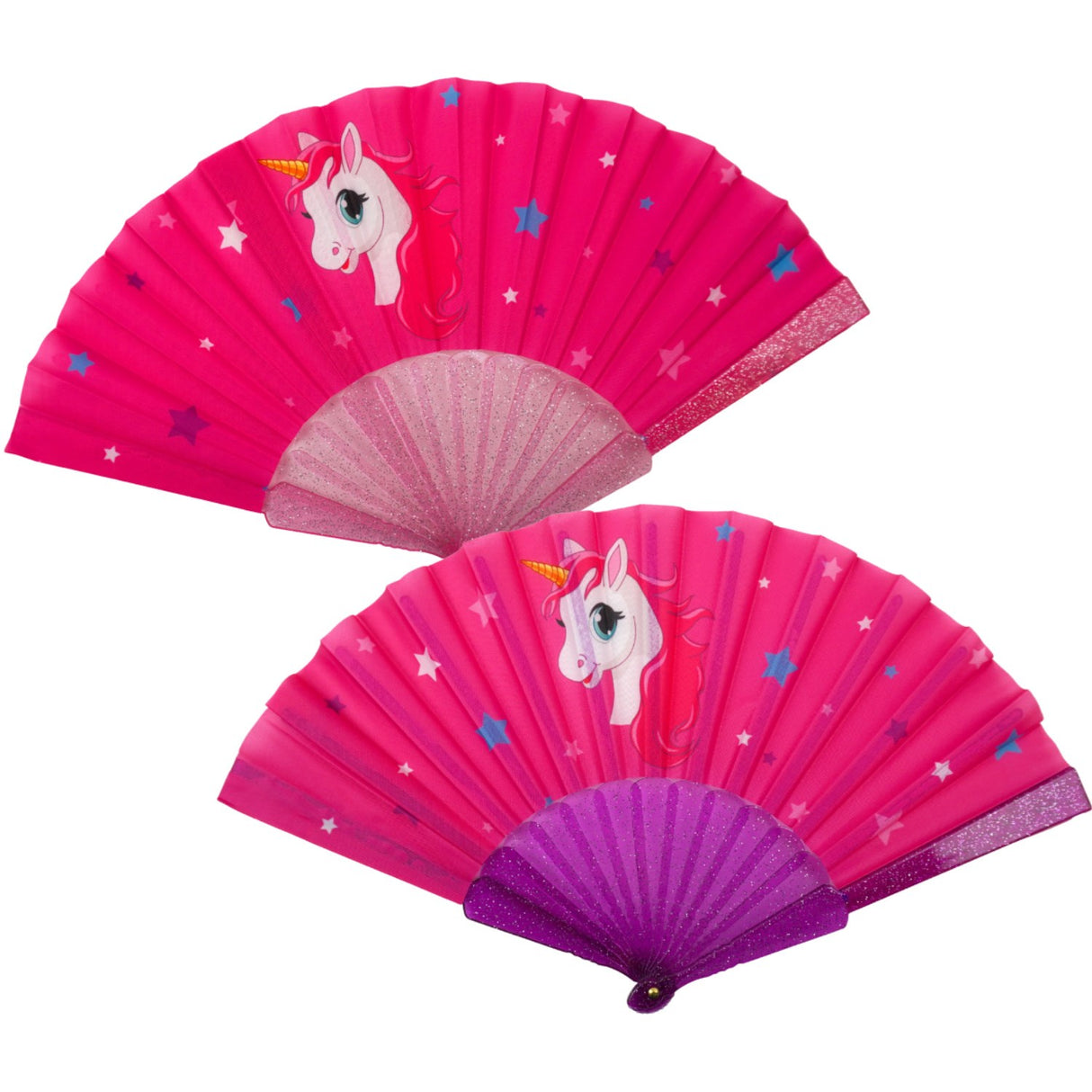 Pocket Money Unicorn Hand Fan Asst. CDU